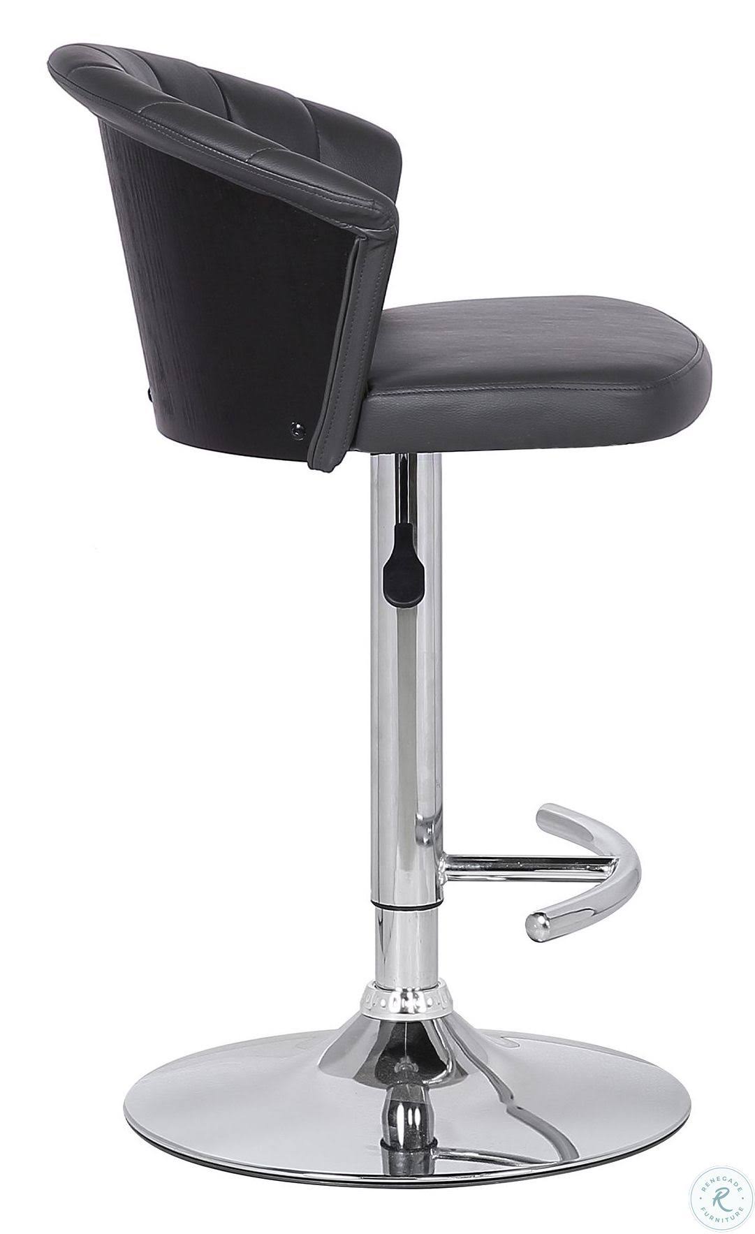 Grey Faux Leather Bar Stool C728305