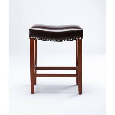 Blue Leather Barstool 2 Pcs Set W8512