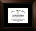 8.5x11 Black & Gold Certificate Frame L2254