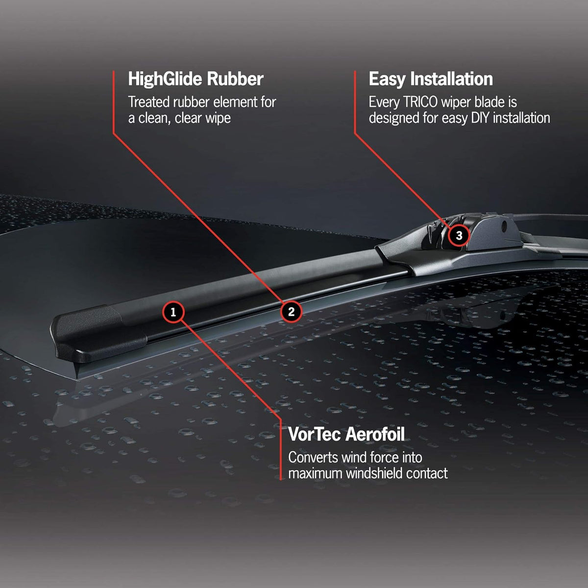 26 Inch 25 Inch Pack of 2 Windshield Wiper Blades L804135