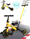 6 in 1 Kids Tricycle with Adjustable Seat and Removable Pedal Z8176