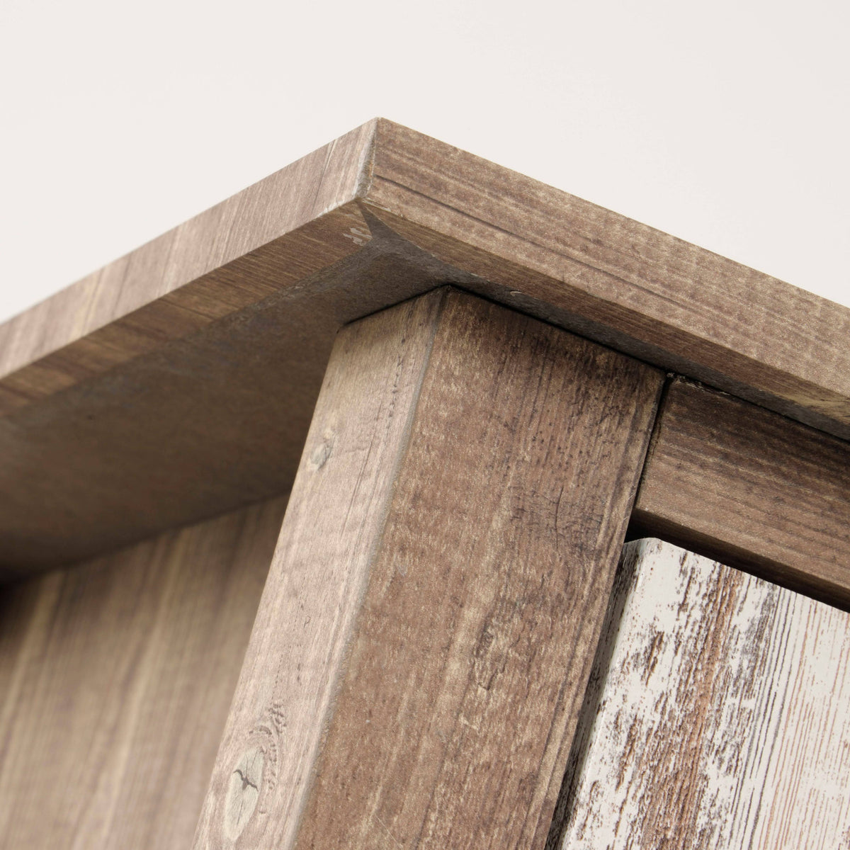 Two Door Cabinet with Rustic Barn Style Doors U377