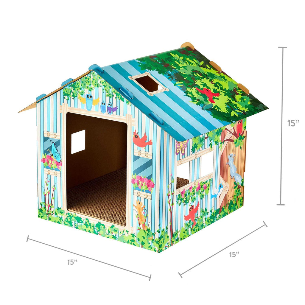 Corrugated Paper Cat Scratch House F501059