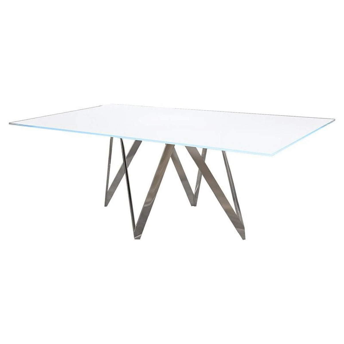 5-Piece Dining Table Set with 4 Faux Leather Chairs E534867