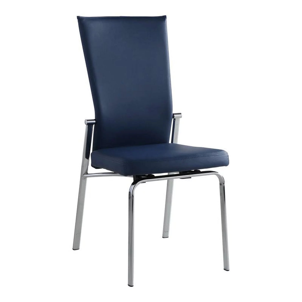 5-Piece Dining Table Set with 4 Faux Leather Chairs E534867