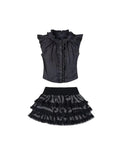 Ruffle Shirts Skirt Set R6384
