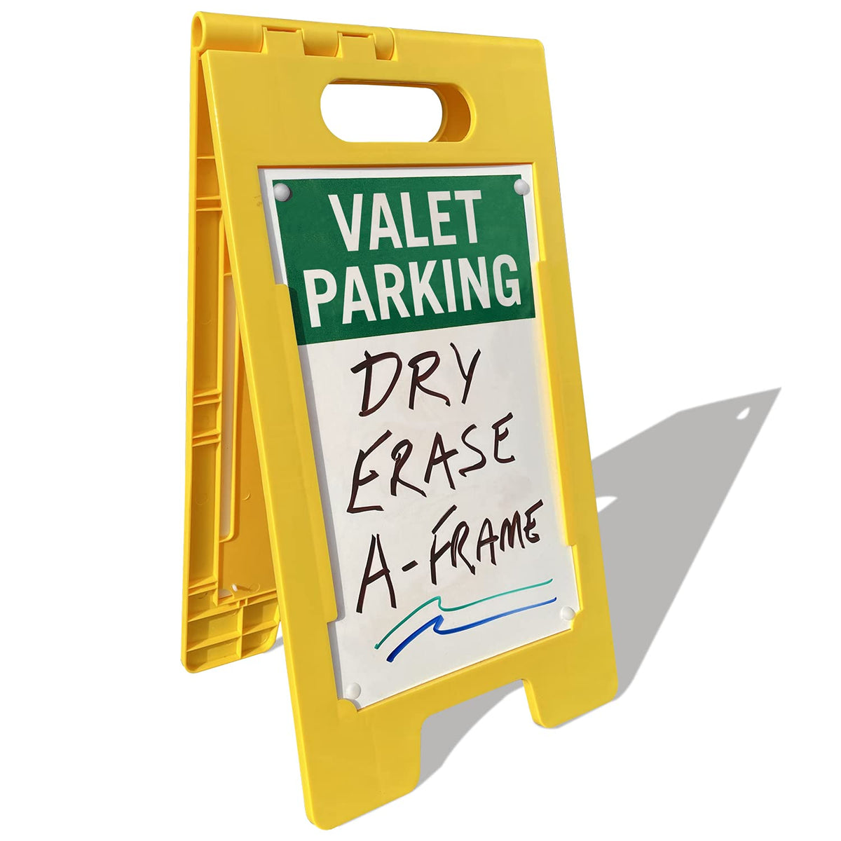 Caution Blank Write-On Folding Floor Sign Plastic Pack of 2 F537