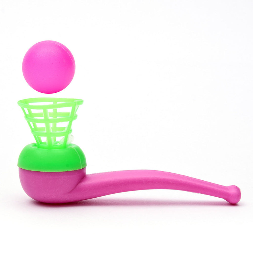 12pcs Plastic Floating Ball Toy Blow Pipe Party Game Y786486