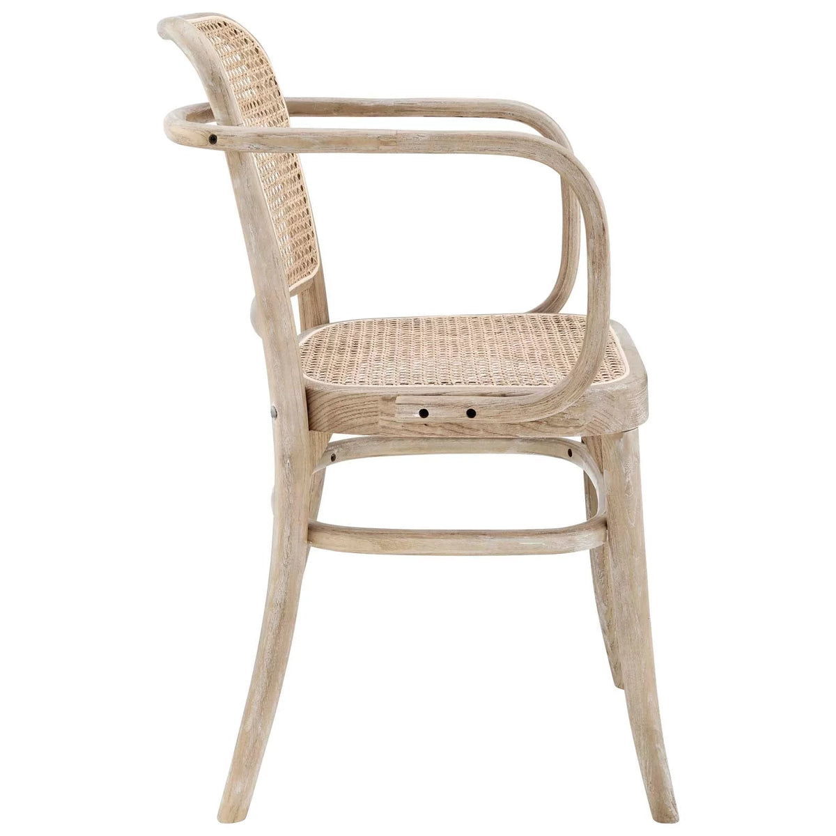 Cane Rattan Wicker Wooden Dining Chair J378