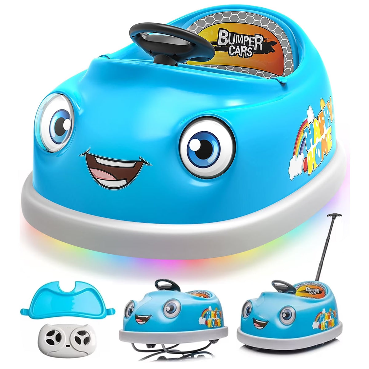 Blue 12V Electric Bumper Car for Kids F11402