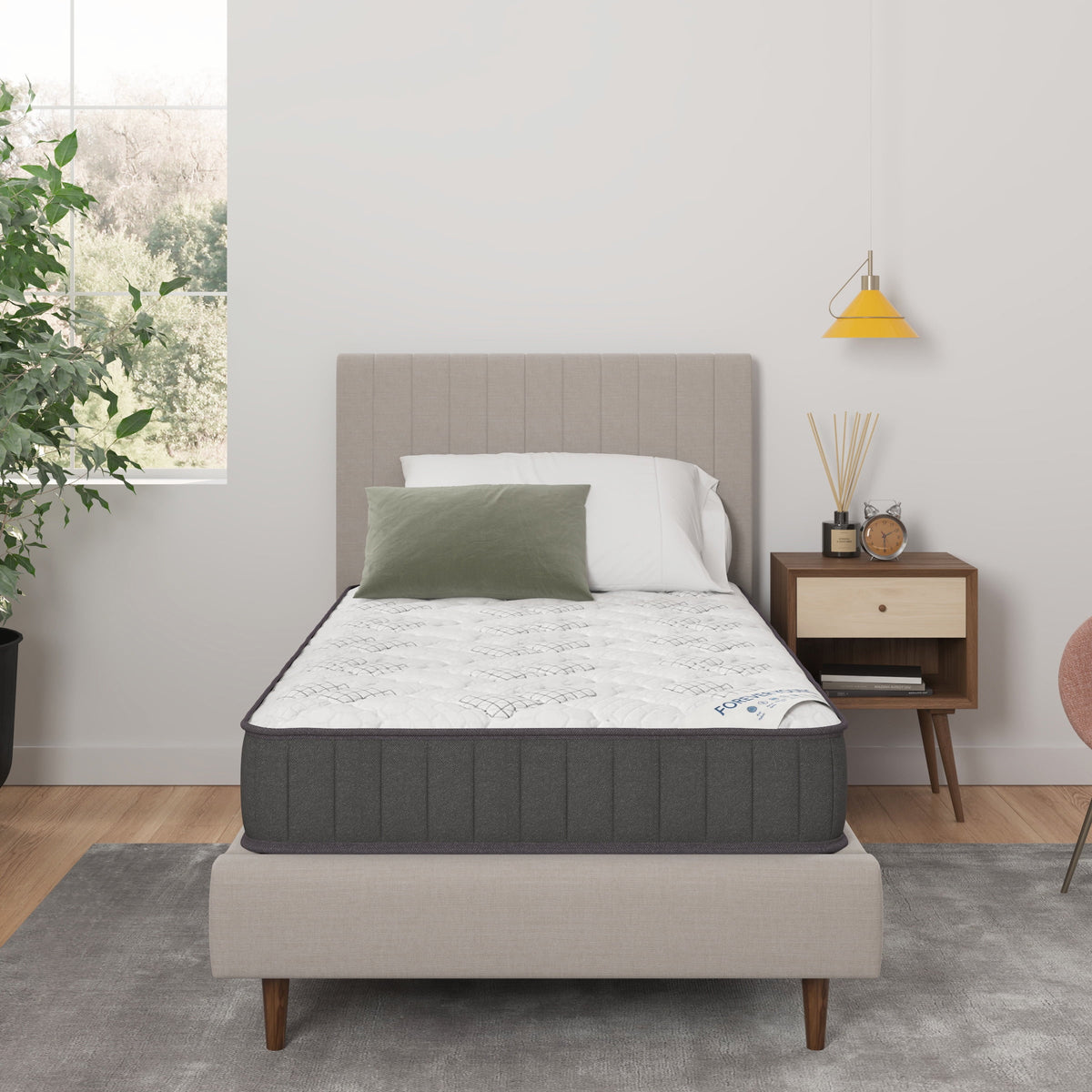Twin Firm Tight Top Hybrid Mattress E4627