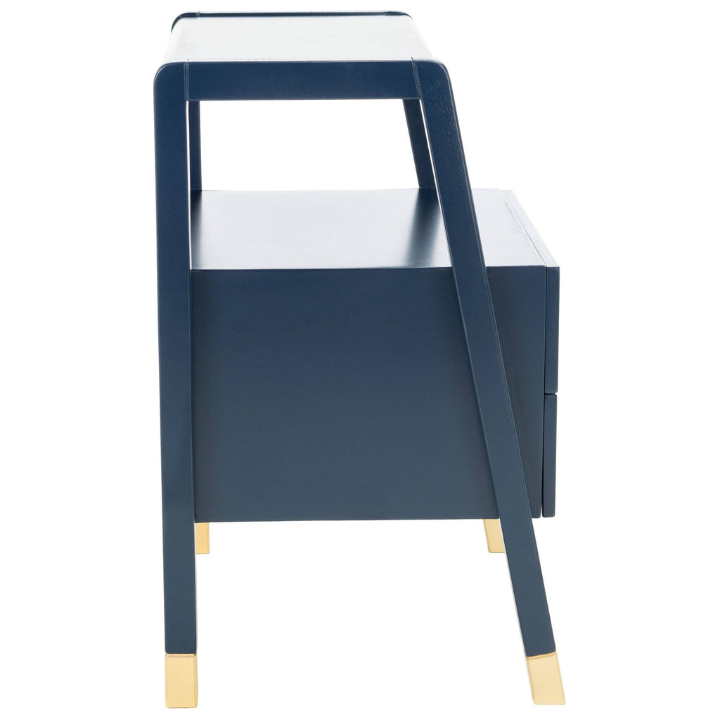 Navy Gold 2 Drawer Accent Table X977445