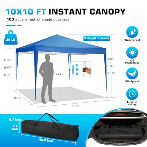 10x20 Pop Up Canopy Tent with 6 Sidewalls White W31979