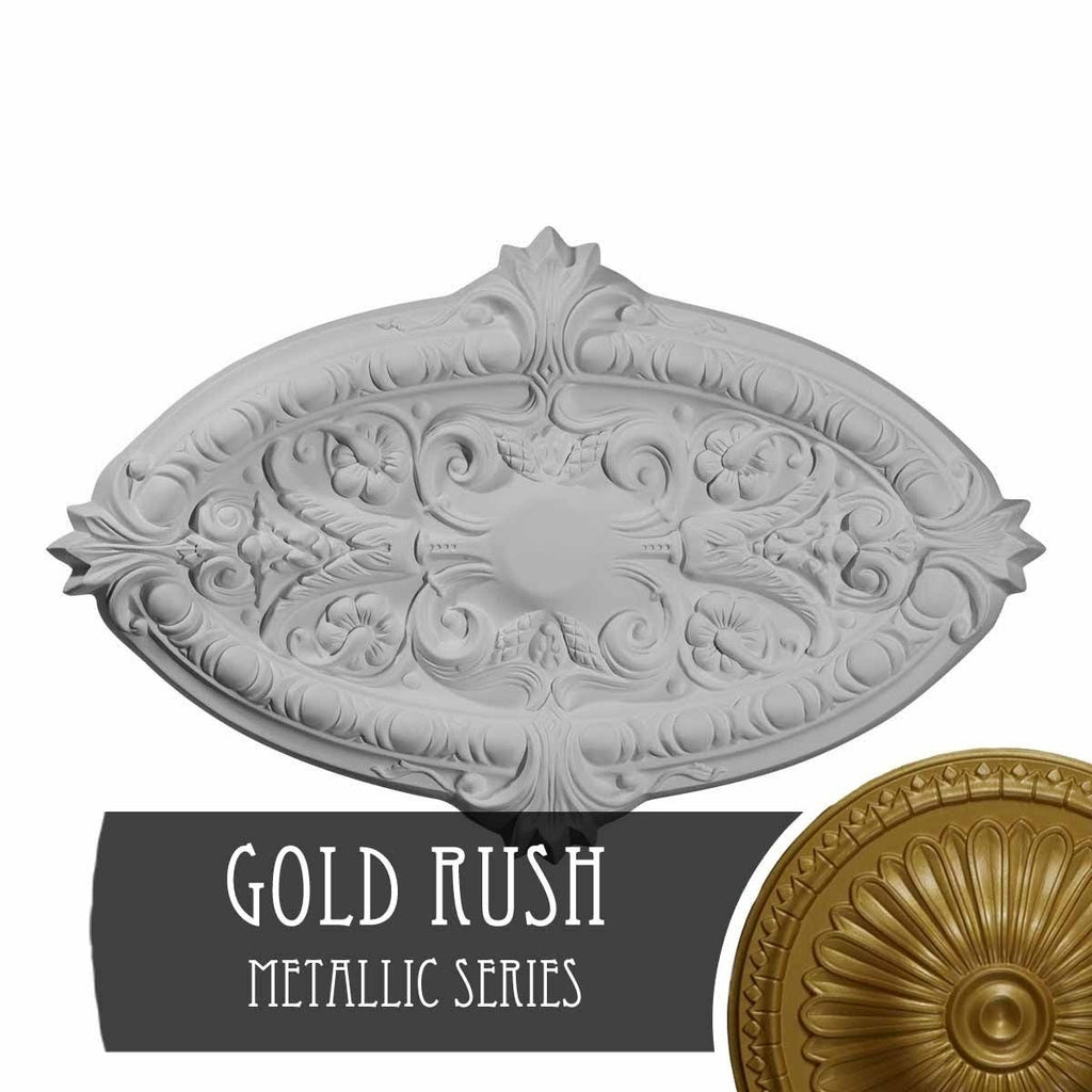 Gold Hand-Painted Ceiling Medallion C103