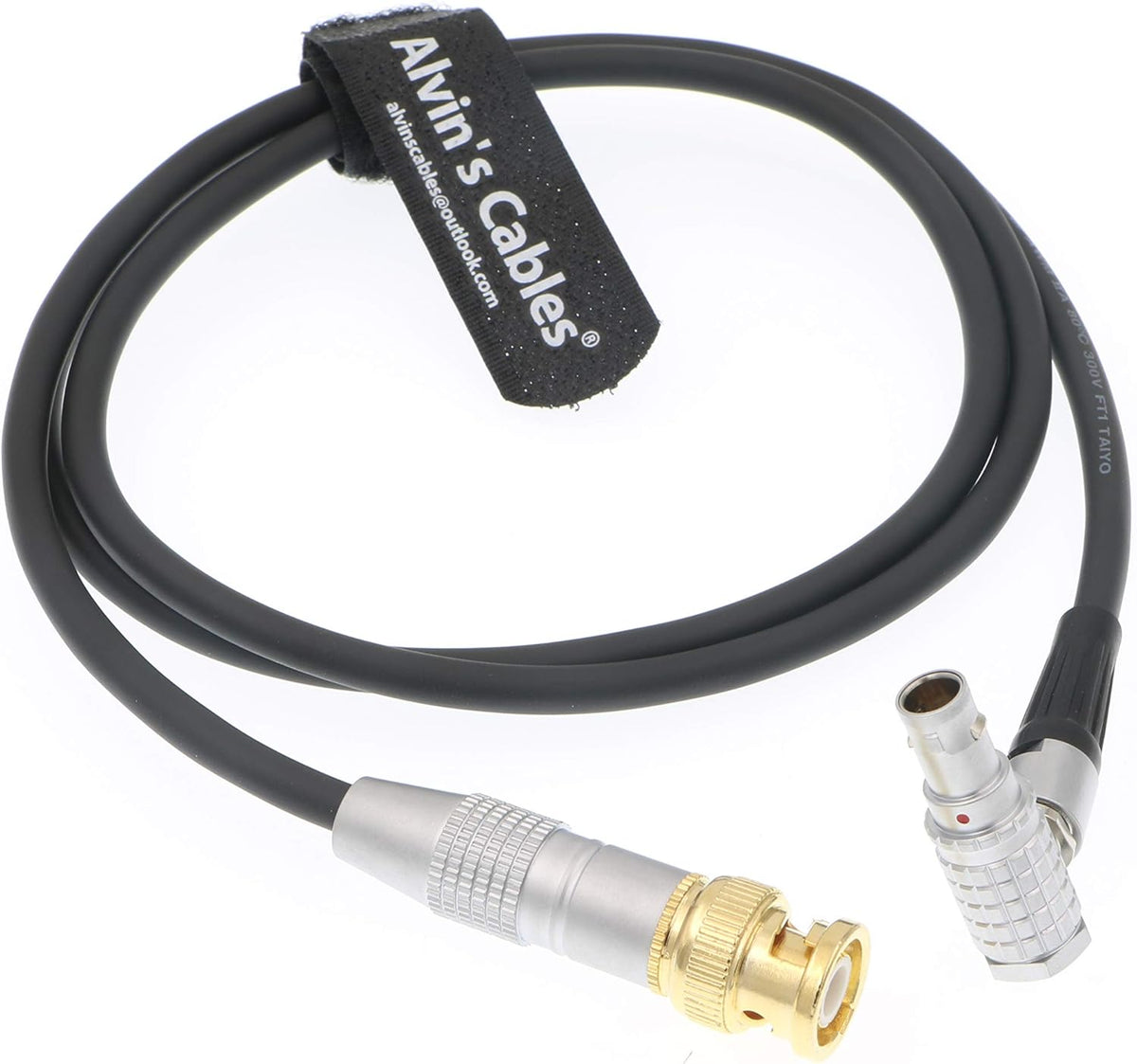 BNC to 5 Pin Right Angle Time Code Cable P1591