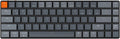 68 Keys Ultra-Slim Wireless Bluetooth/Wired Mechanical Keyboard with Low-Profile Gateron Mechanical Brown Switch, RGB LED Backlit R243