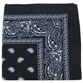 96 Pc 100% Cotton Double Sided Bandanas (Black) G3548