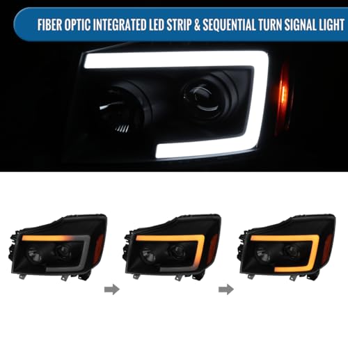 Black Projector Headlights Pair O178860