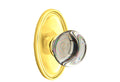 Polished Brass Passage Set with Crystal Knob H987316