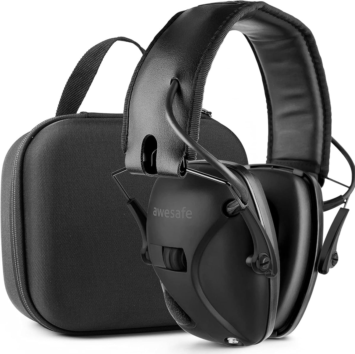 Electronic Shooting Earmuff Hearing Protection with Storage Case D76137