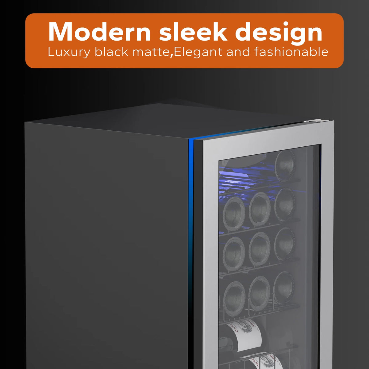 20 Bottle Wine Refrigerator with Glass Door T6045
