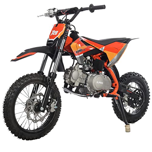 110cc Dirt Bike with Semi-Automatic Transmission, Kick Start, Big 14"/12" Tires K8160