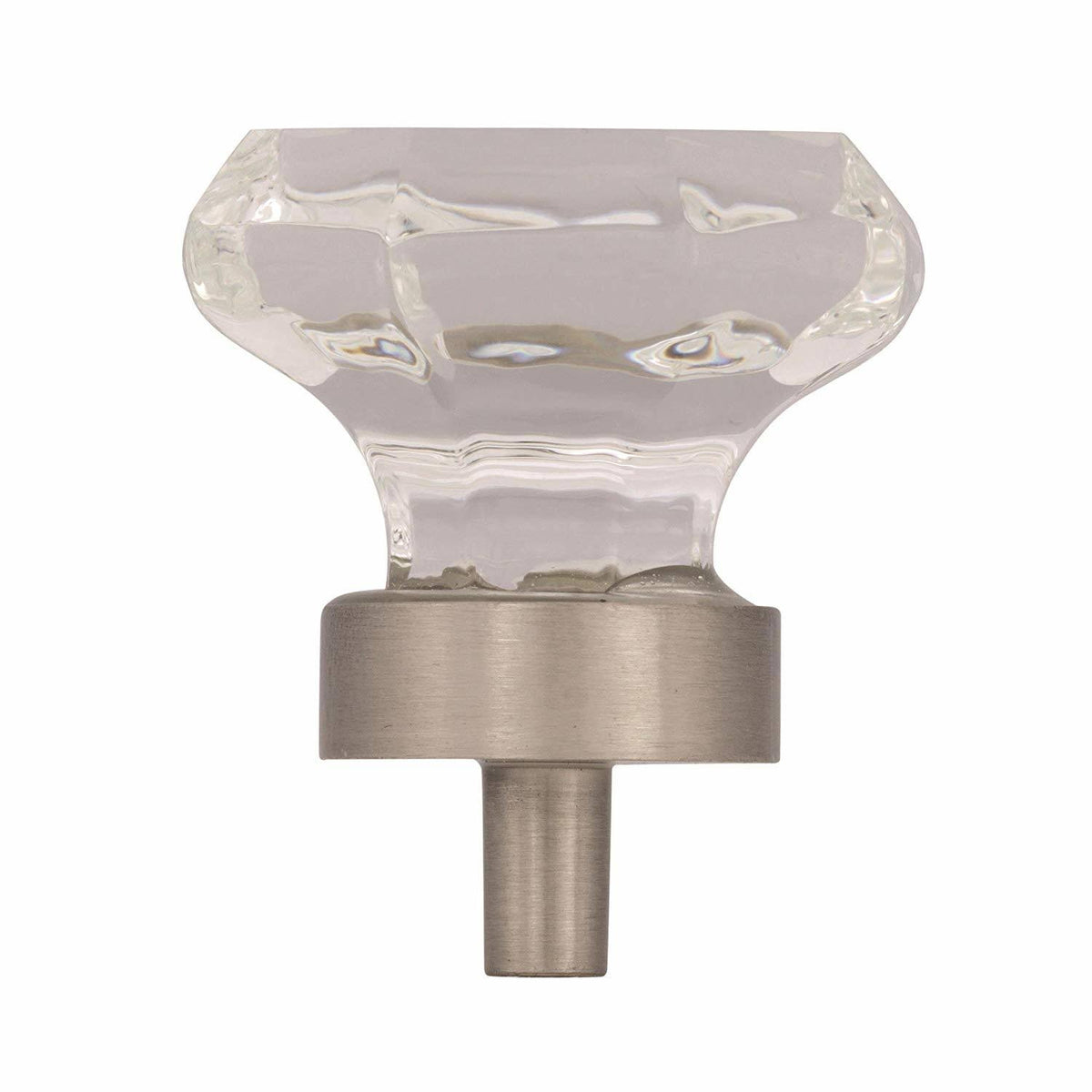 Crystal Knob, Satin Nickel, 1-Inch Diameter J512