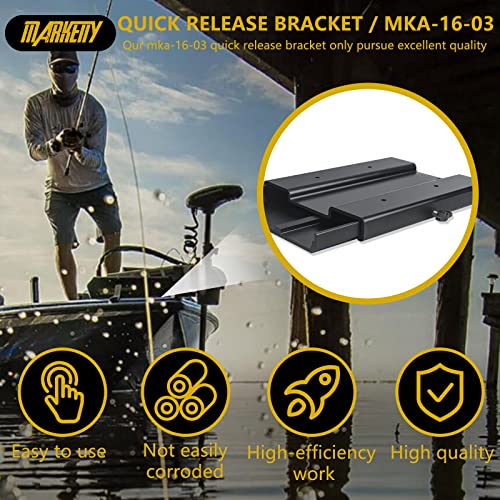 Quick Release Bracket Trolling Motor Mount Black Aluminum Z9299