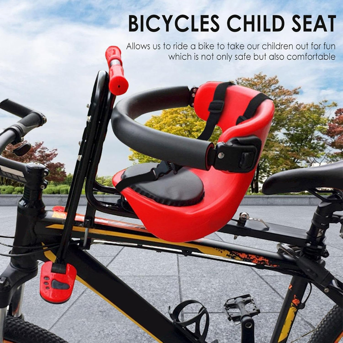 Front Mounted Child Bike Seat with Pedals W115
