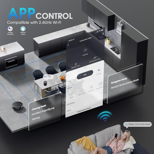 Robot Vacuum and Mop with LiDAR Navigation O123489