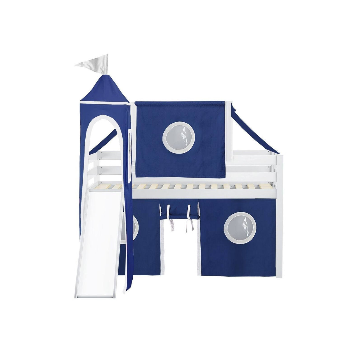 Twin Bed with Slide and Tent C7587