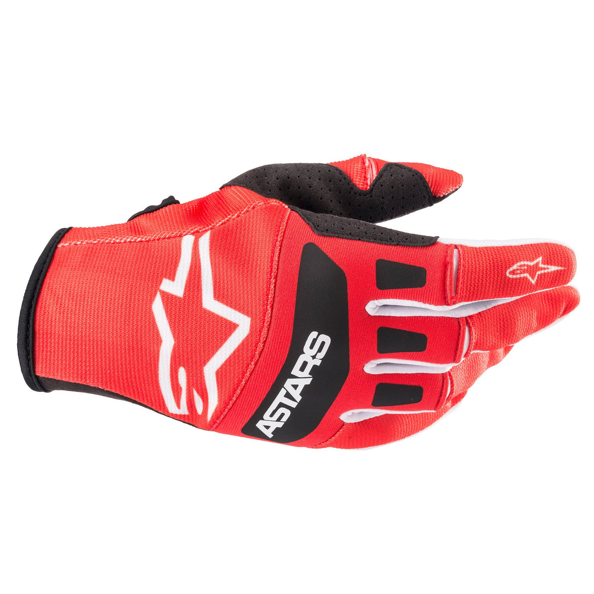 Bright Red/Black Gloves F828
