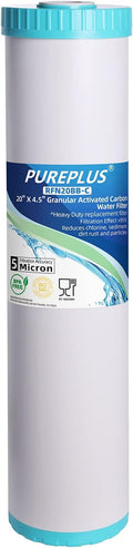 5 Micron 20 x 4.5 Whole House Granular Activated Carbon Water Filter Cartridge, 1 Pack W840