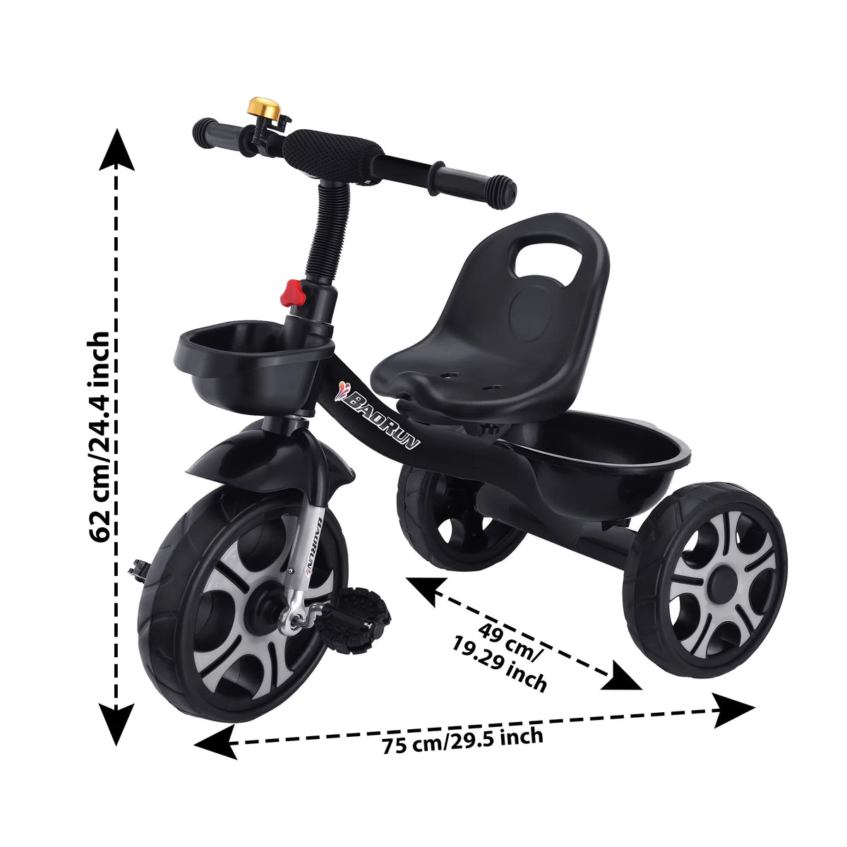Balance Bike for 2-7 Years Old Kids, Adjustable Seat E610769