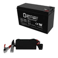 12V 7AH Replacement Battery + 12V 1Amp Charger N5657