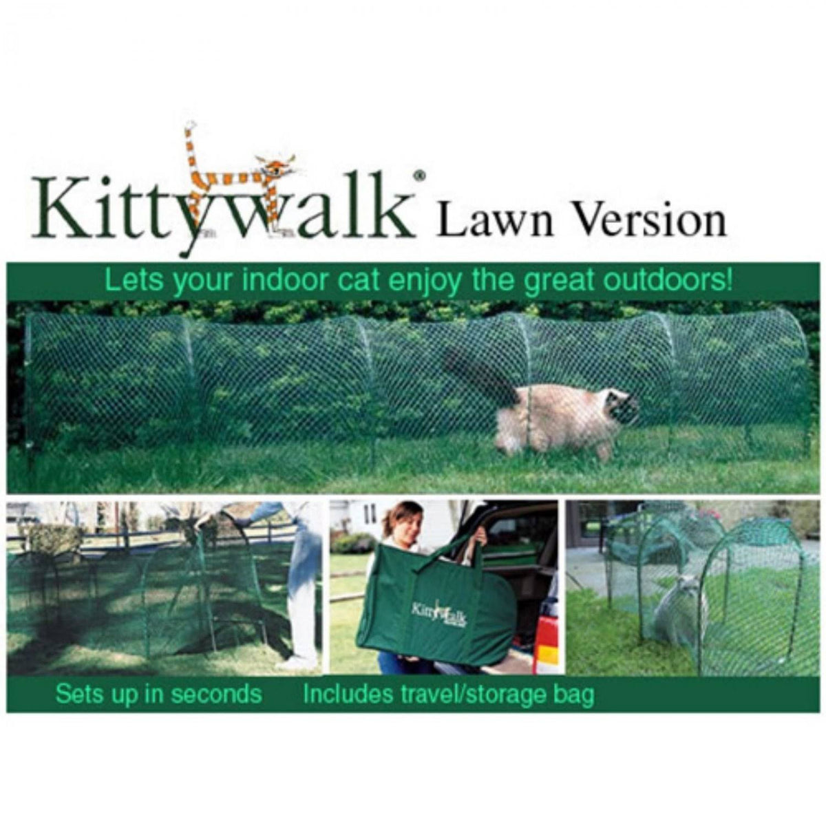 Green Outdoor Cat Enclosure I775