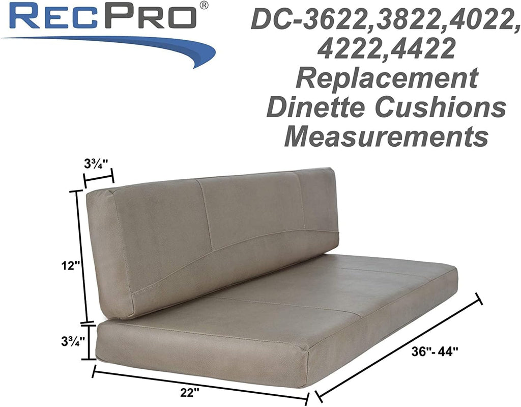Memory Foam RV Dinette Booth Cushions P449