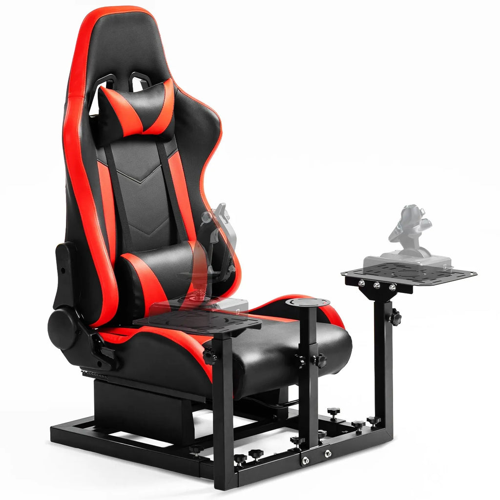 Flight Simulator Cockpit with Red Seat E18503