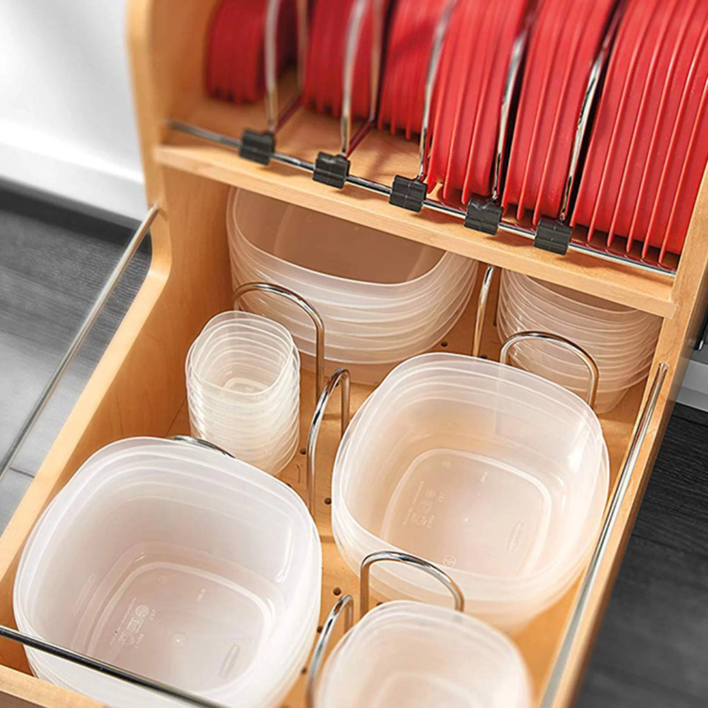 Natural Food Storage Container Organizer Y775