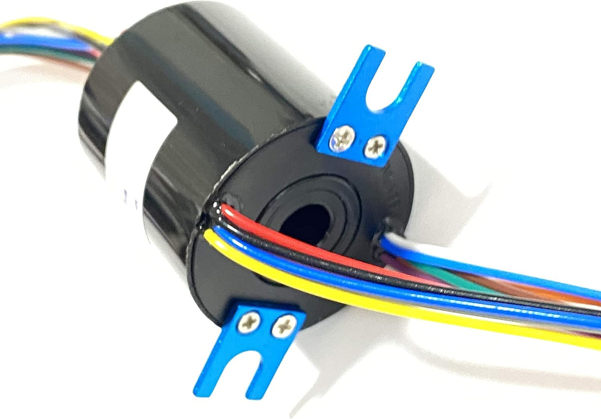 Through Hole Conductive Rotary Slip Rings Aperture 8mm 6 way 5A R784076