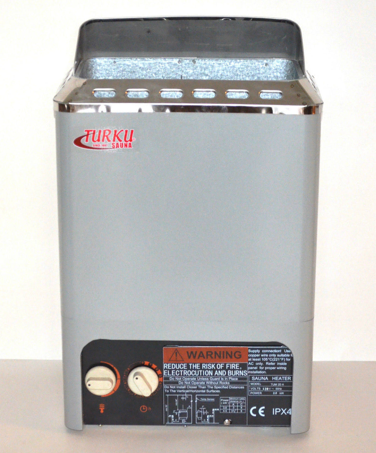 2kW 110V 120V Compact Mini Type Wet & Dry Electric Sauna Heater Stove with Built-in Controller P992