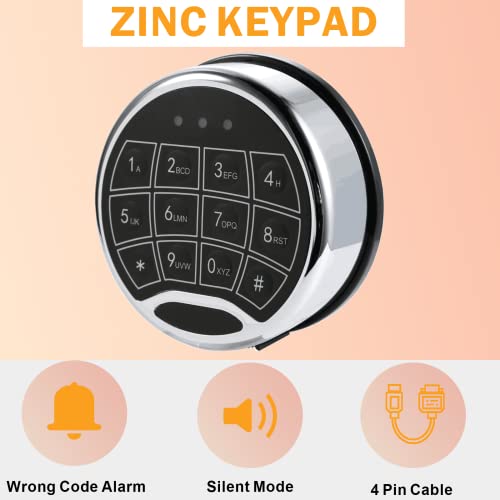 Digital Electronic Keypad Lock with Time Delay and 2 Emergency Keys I693521
