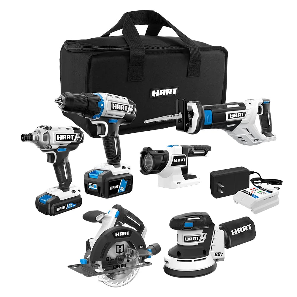 Cordless 6-Tool Combo Kit with Lithium-Ion Batteries I689338