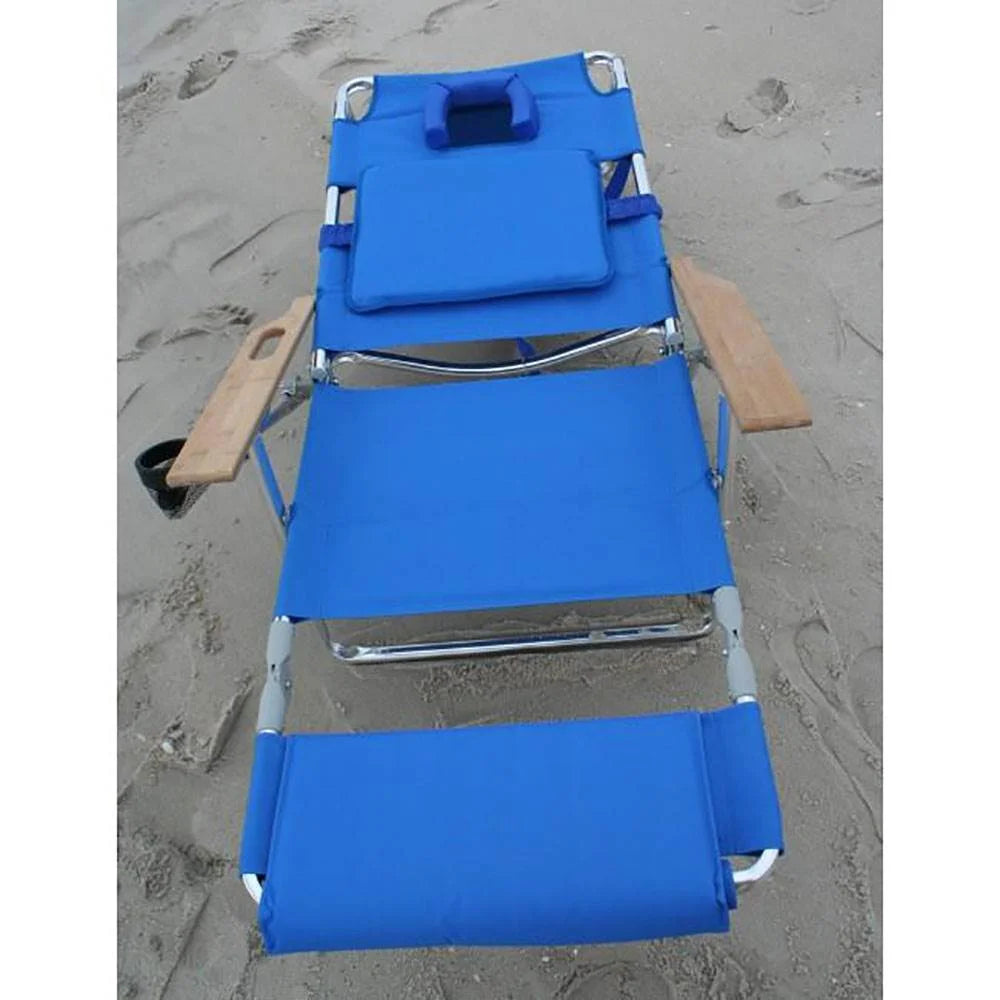 Lightweight Outdoor Beach Lounge Chair with Footrest Z1019