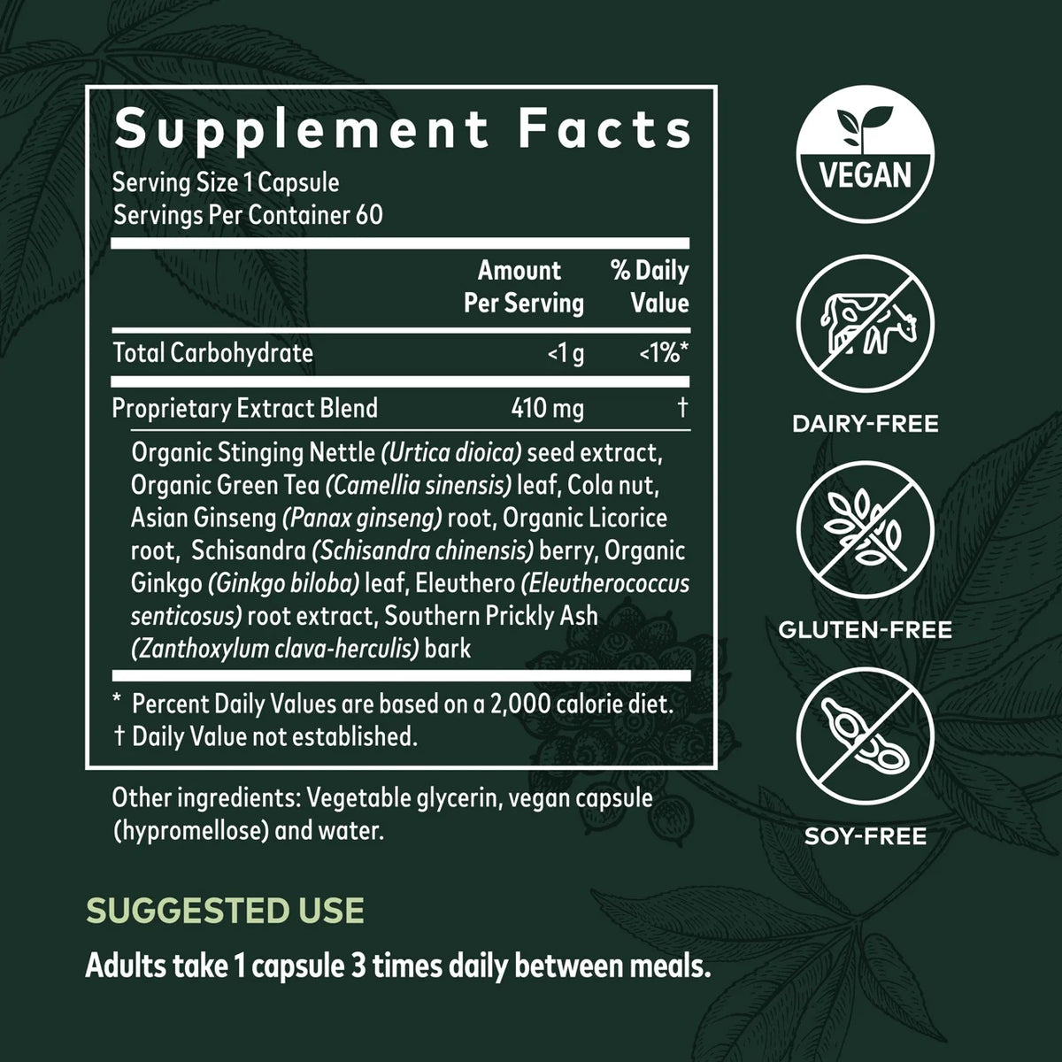 Energy Vitality 60 Vegan Liquid Phyto-Caps I896416