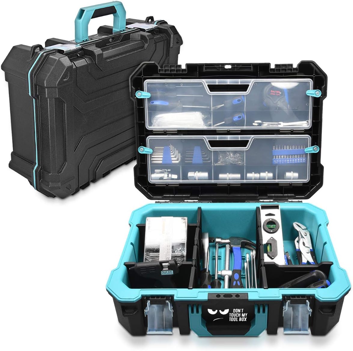 Technician Toolbox with Storage Compartment Organisers and Dividers 20.5 Inch U91117