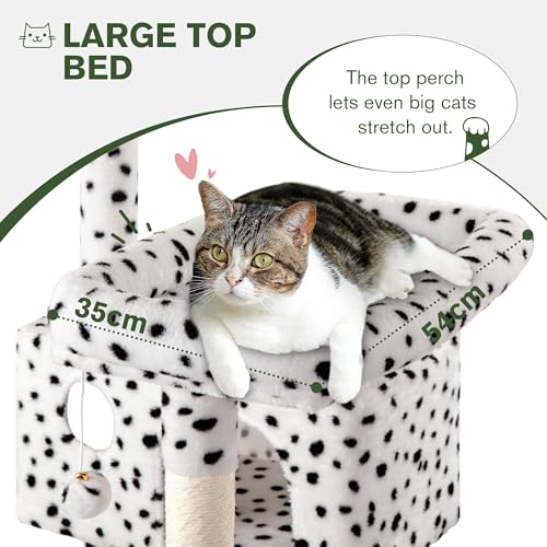 66 Inches Multi-Level Cat Tree Tower with Hammock and Baskets B724