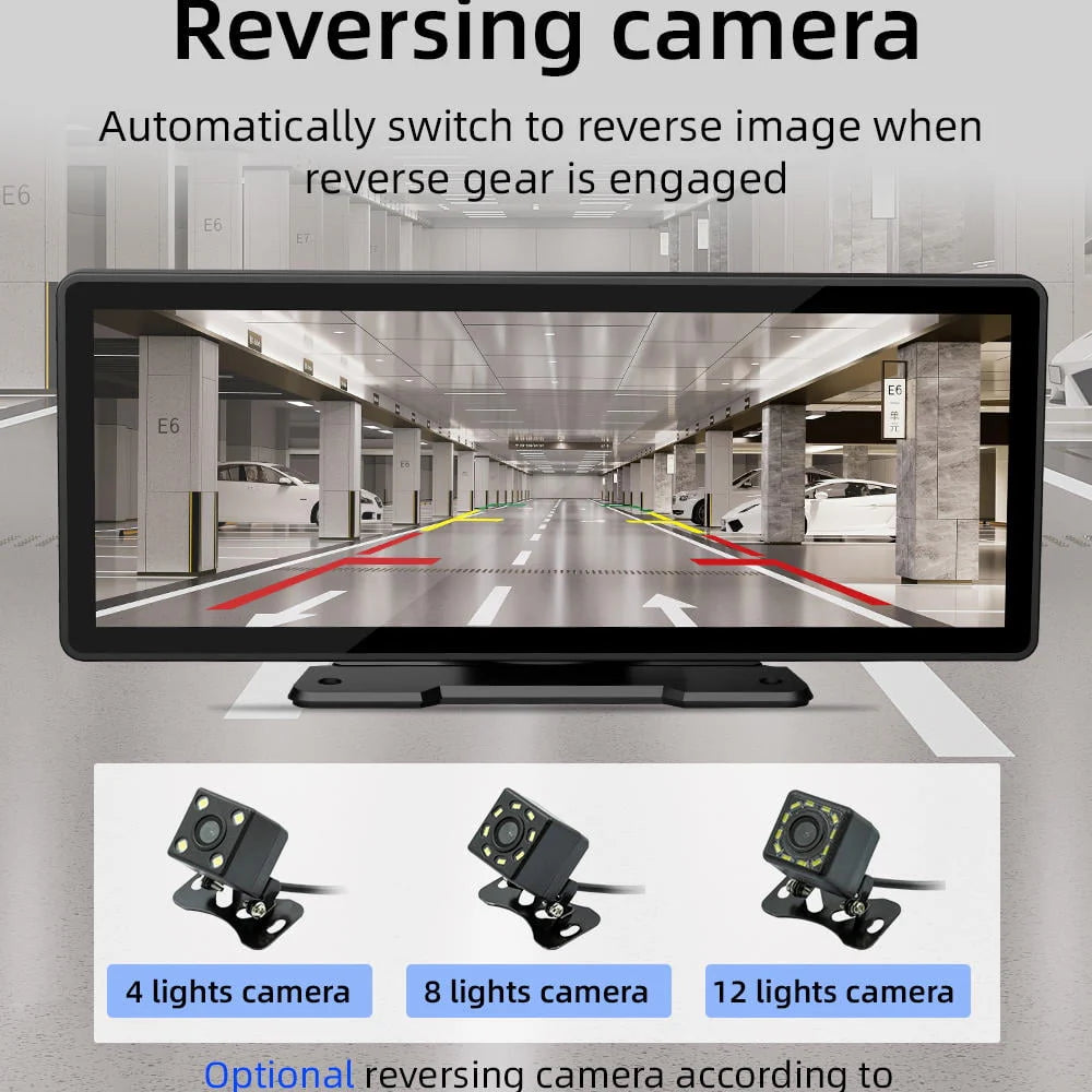 10.26 inch Dash Cam Rear View Camera IPS Color Screen Car DVR W91646