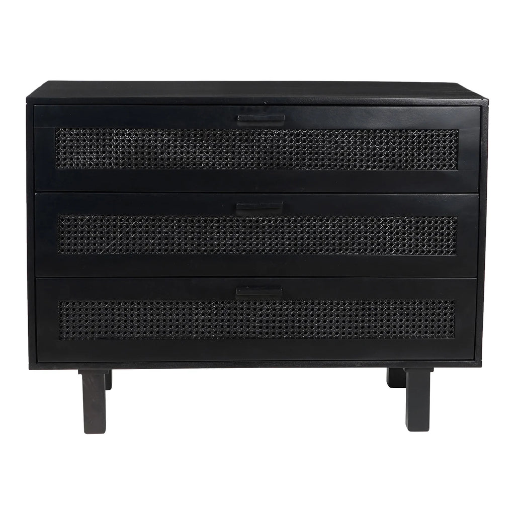 Black 3 Drawer Chest R61163