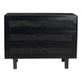 Black 3 Drawer Chest R61163
